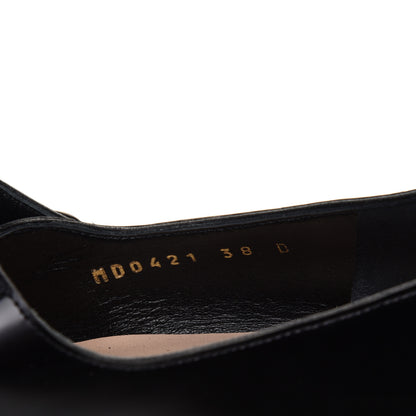Christian Dior Brushed Calfskin Uniform 30mm Pumps 38 Black 8 of 10