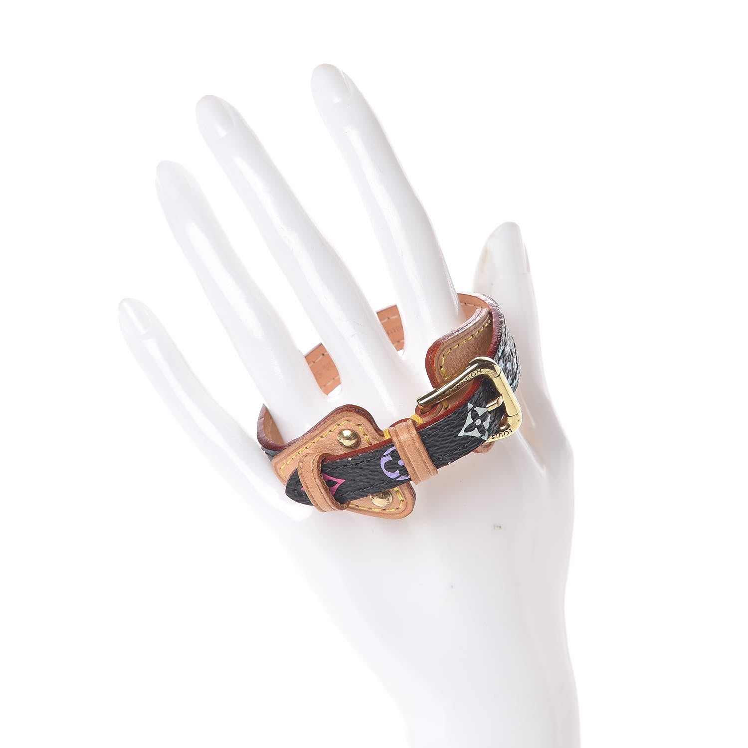 Louis Vuitton Monogram Multicolor Theda PM Bracelet Black 2 of 6