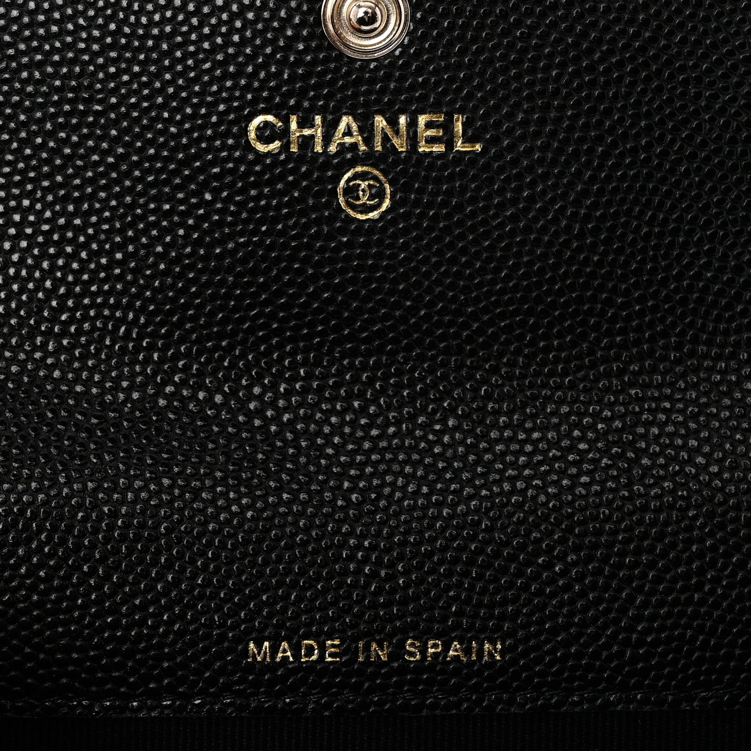 Chanel Caviar Quilted Crystal Enamel CC Flap Card Holder Black 6 of 8