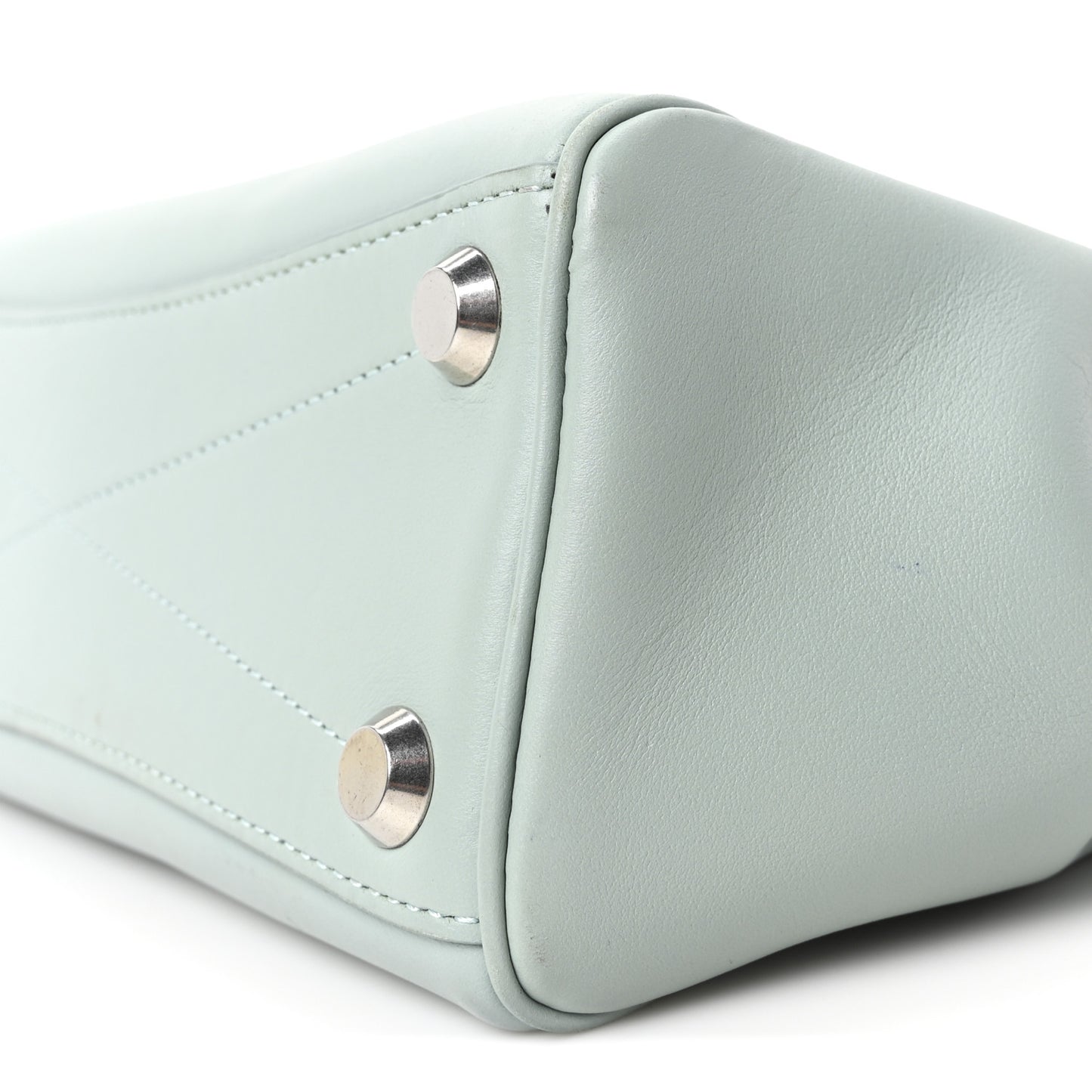 Smooth Calfskin Mini Bel Air Carry All Bag Mineral Green