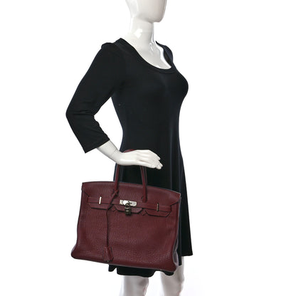 Hermes Fjord Birkin 35 Rouge H 3 of 16