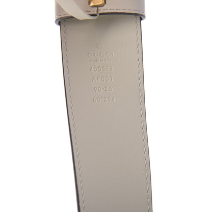 Gucci Calfskin Double G 40mm Belt 90 36 Mystic White 3 of 3