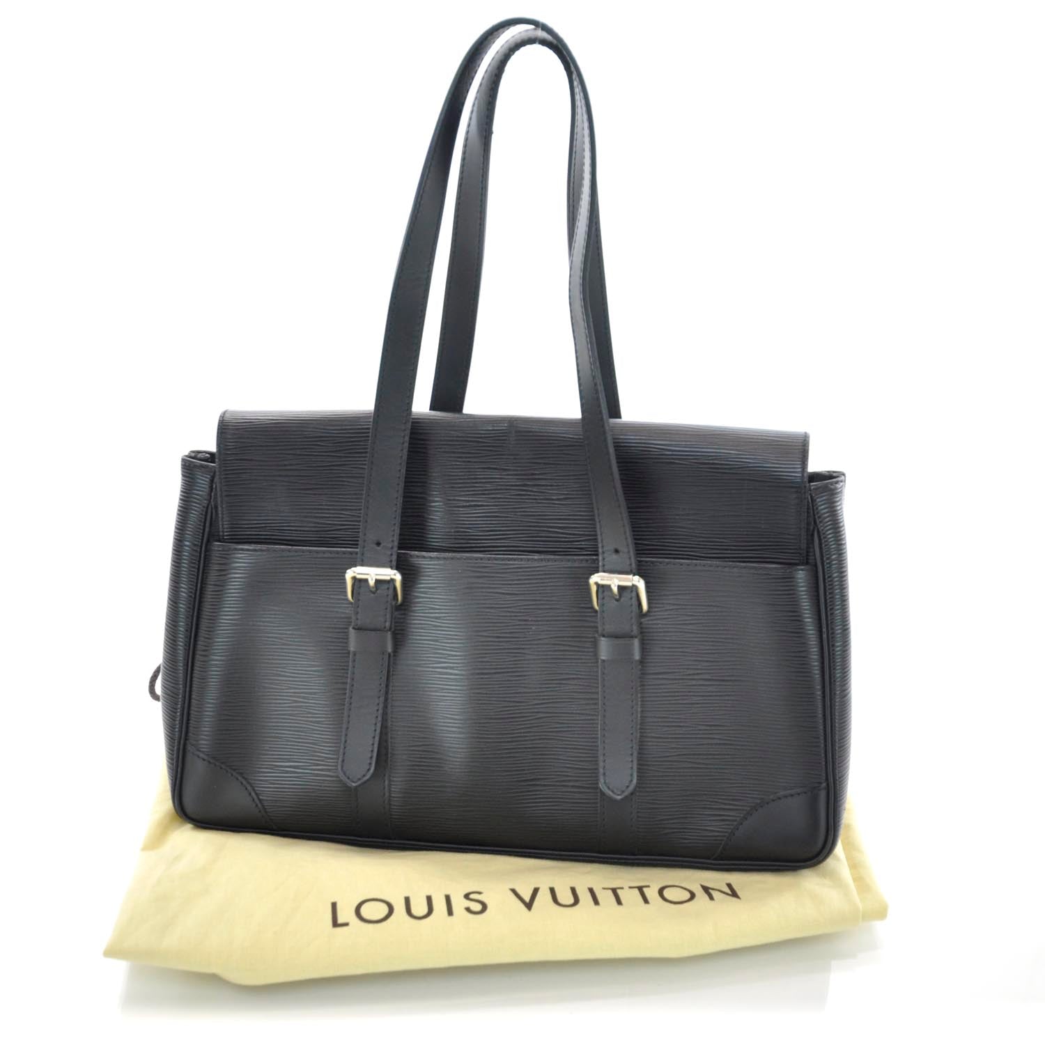 Louis Vuitton Epi Segur MM Black 3 of 10