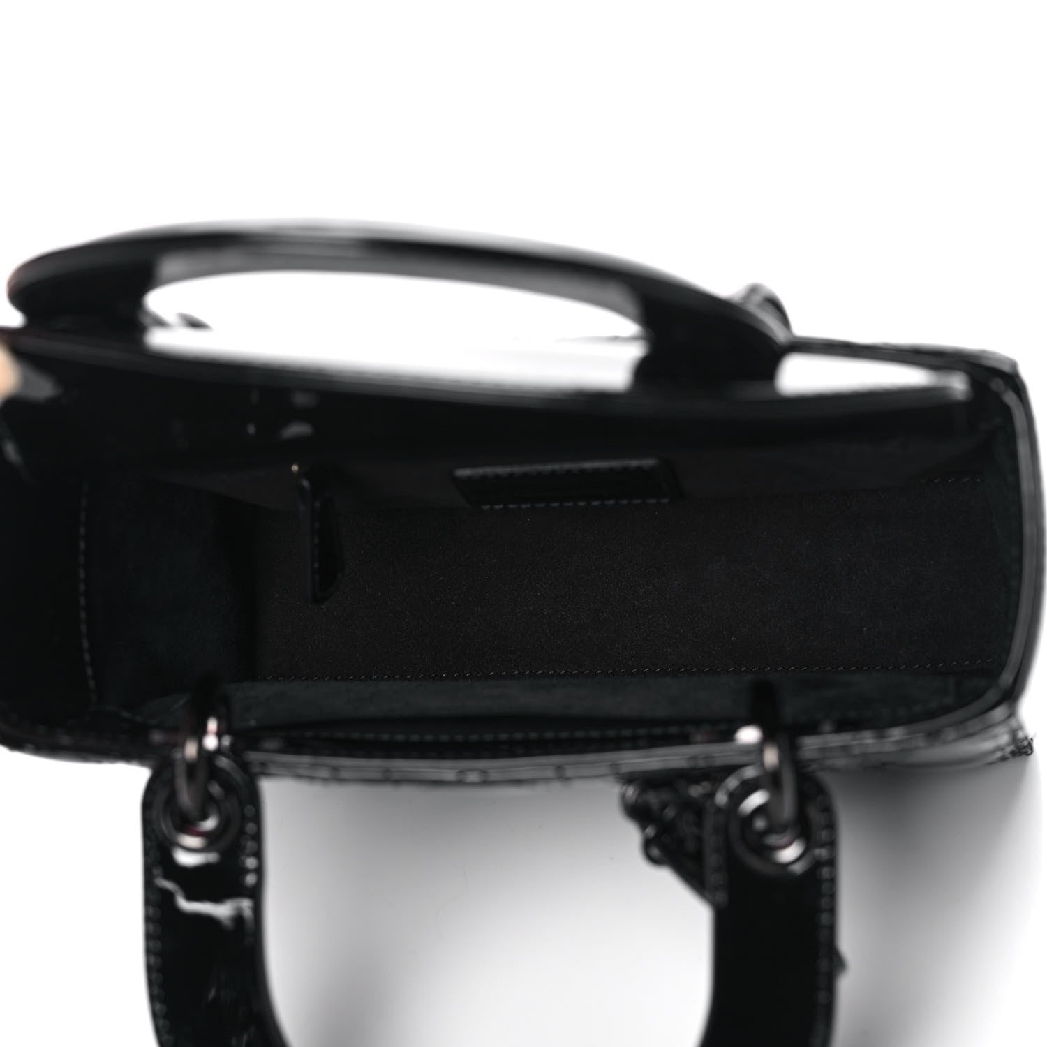Christian Dior Patent Cannage Small Lady Dior Black 5 of 16