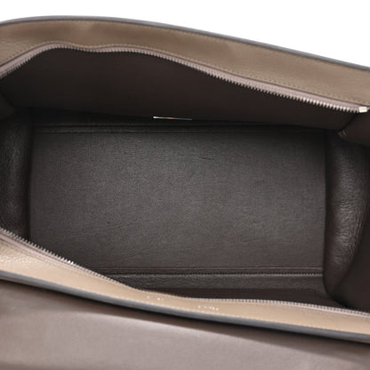 Celine Drummed Calfskin Suede Medium Trapeze Souris 5 of 14