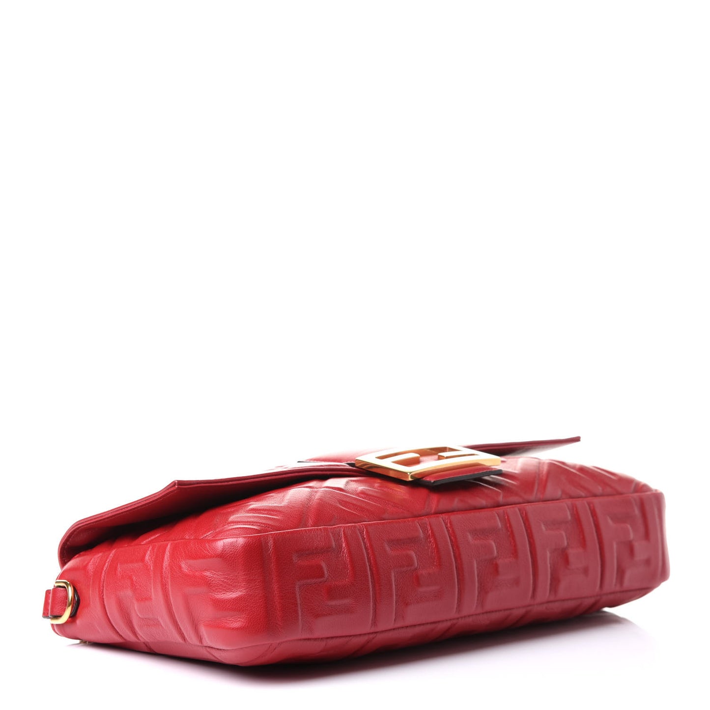 Nappa FF 1974 Embossed Large Baguette Fragola