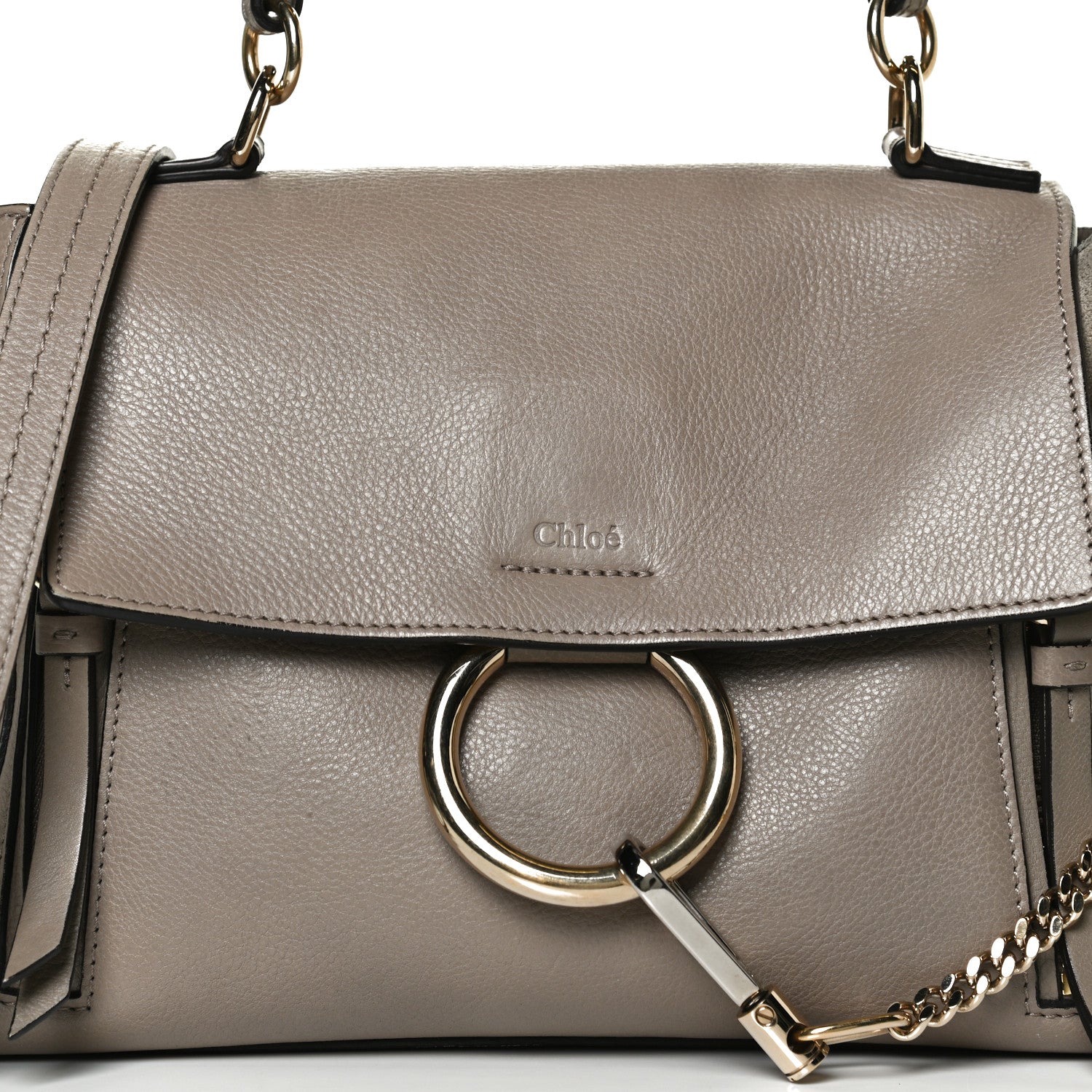 Chloe Calfskin Mini Faye Day Shoulder Bag Motty Grey 7 of 12