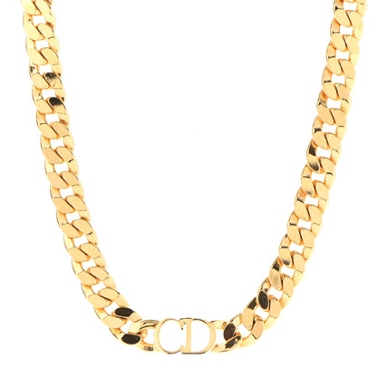 Christian Dior Metal Danseuse Etoile Chain Choker Necklace Gold 1 of 5