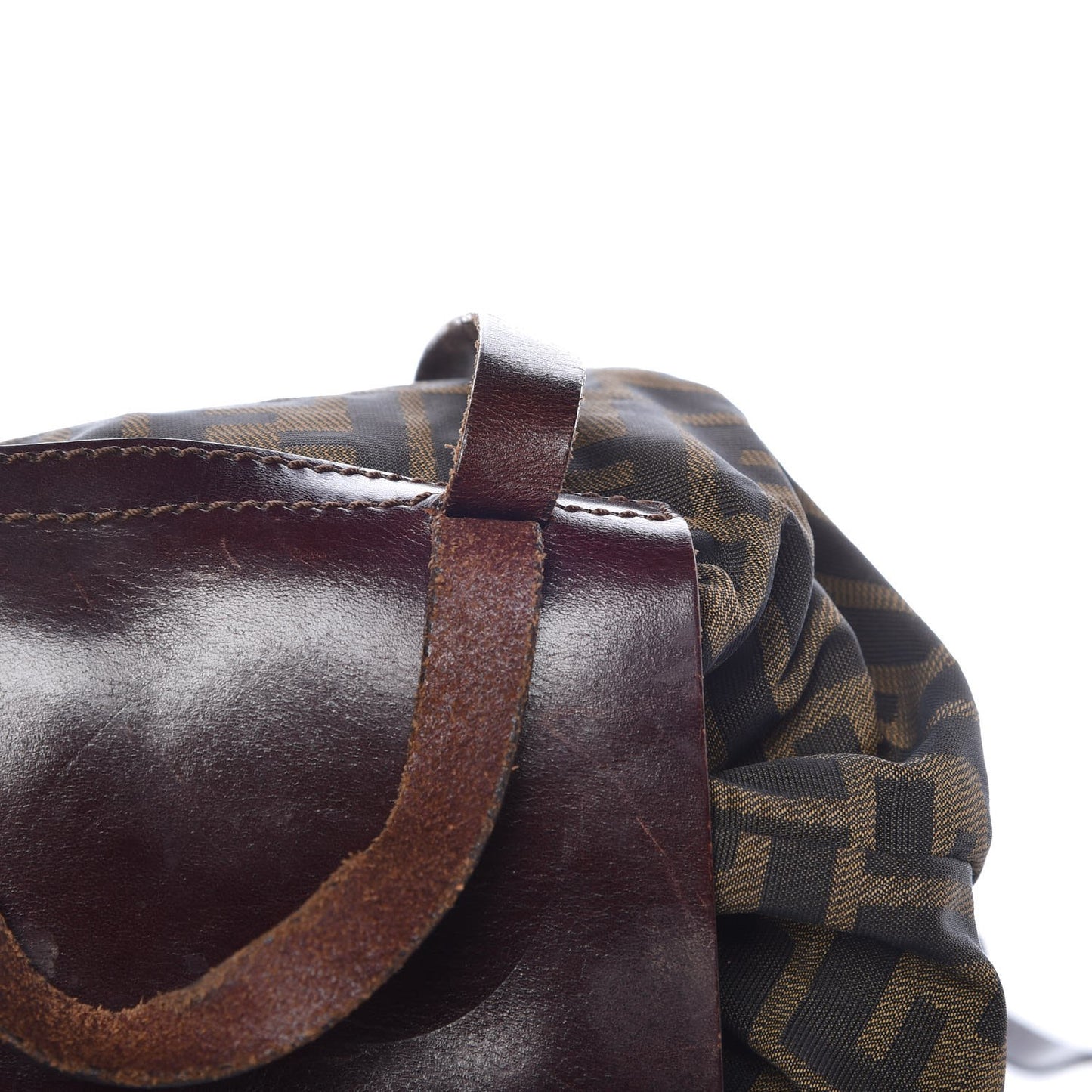 Zucca Drawstring Flap Backpack Tobacco