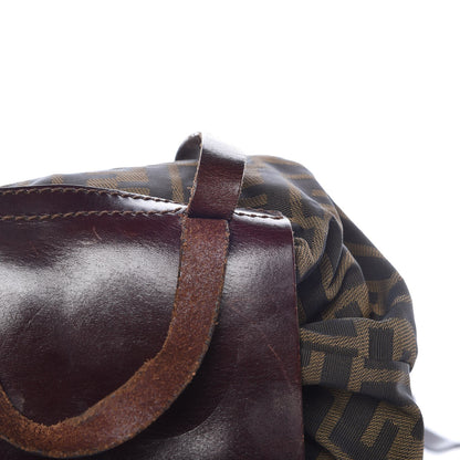 Fendi Zucca Drawstring Flap Backpack Tobacco 10 of 10