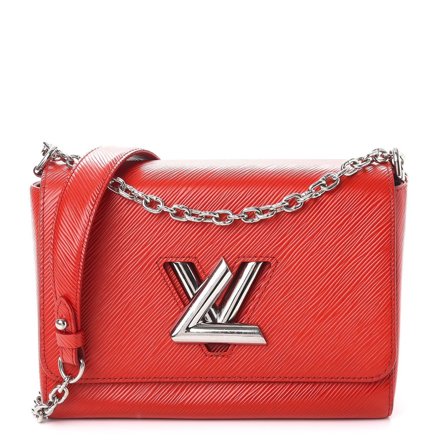 Louis Vuitton Epi Twist Shoulder Bag MM Coquelicot 1 of 10