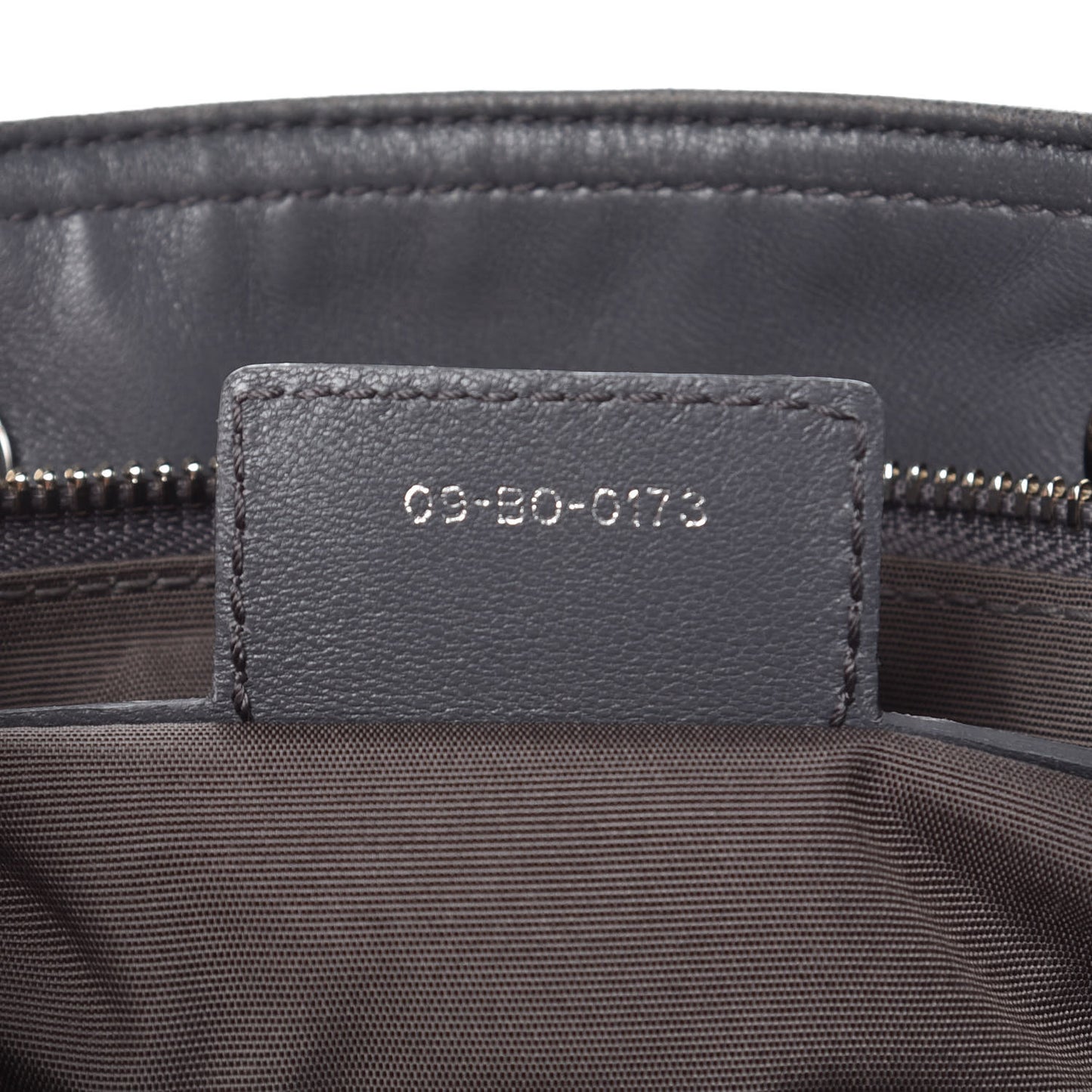 Lambskin Cannage Granville Polochon Grey