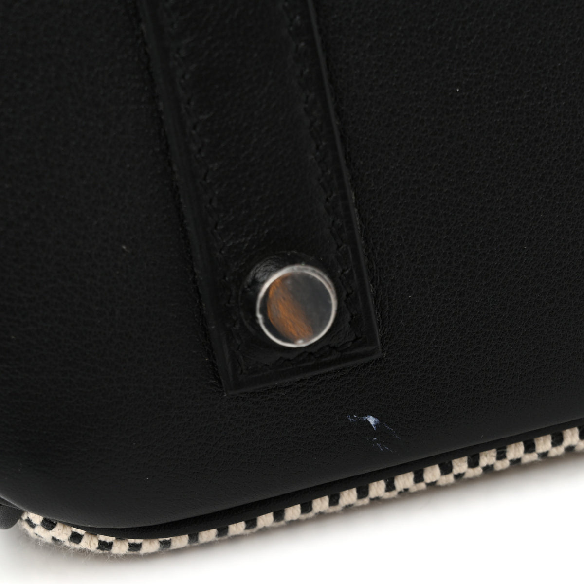 Hermes Toile Swift Birkin 35  Natural Black 11 of 12