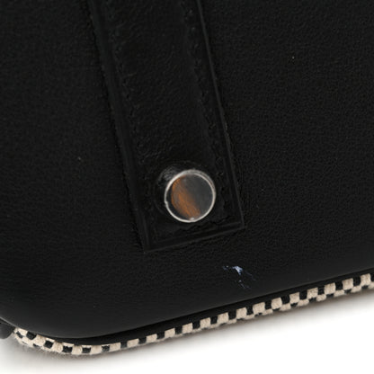 Hermes Toile Swift Birkin 35  Natural Black 11 of 12