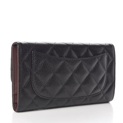 Chanel Caviar Quilted Large Flap Wallet Black 3 of 9