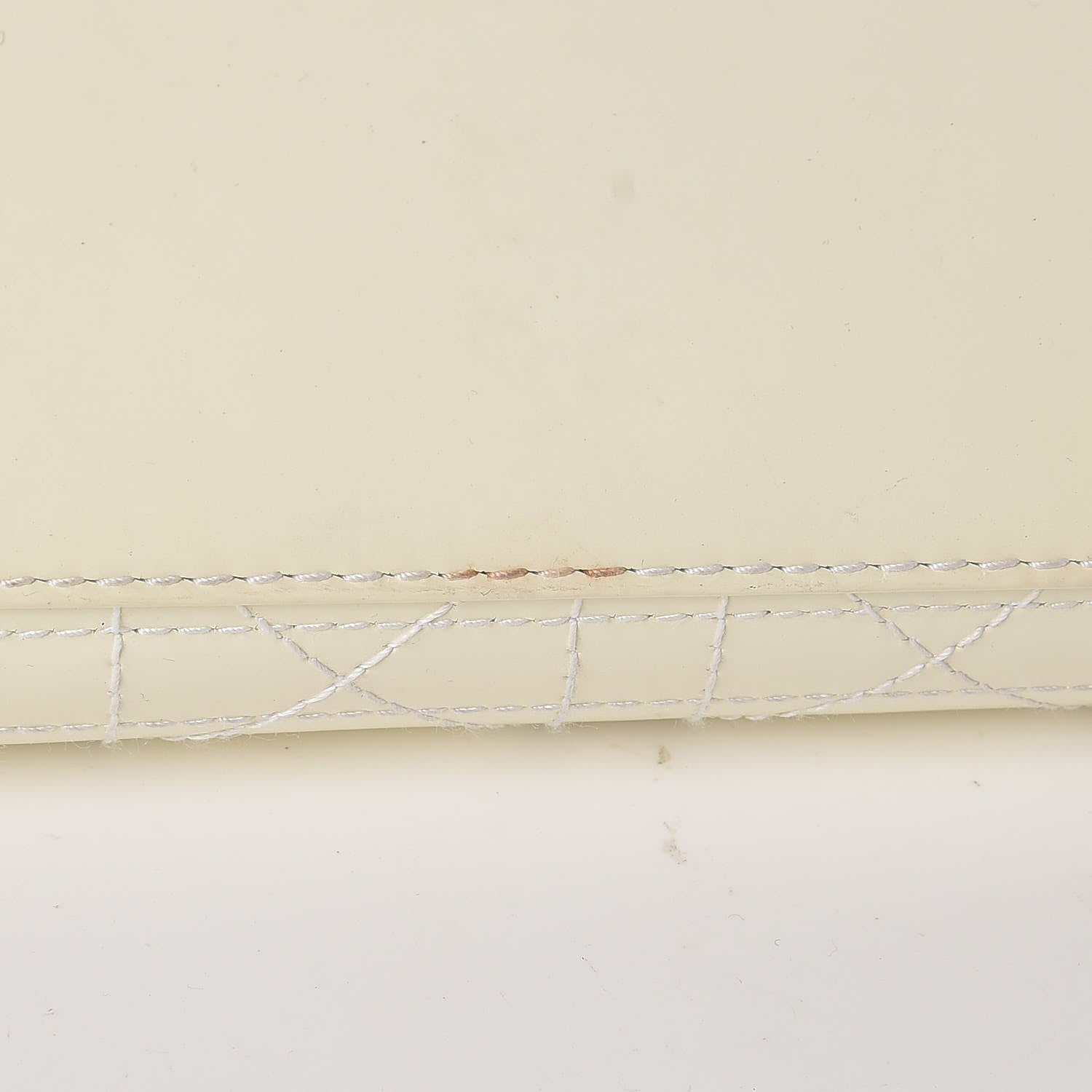 Christian Dior Patent Cannage Large Lady Dior White 13 of 14