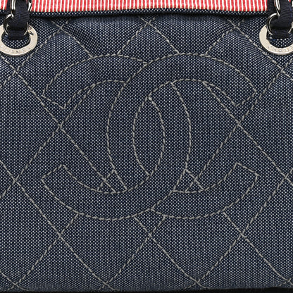 Chanel Denim Quilted CC Bag Blue 7 of 9