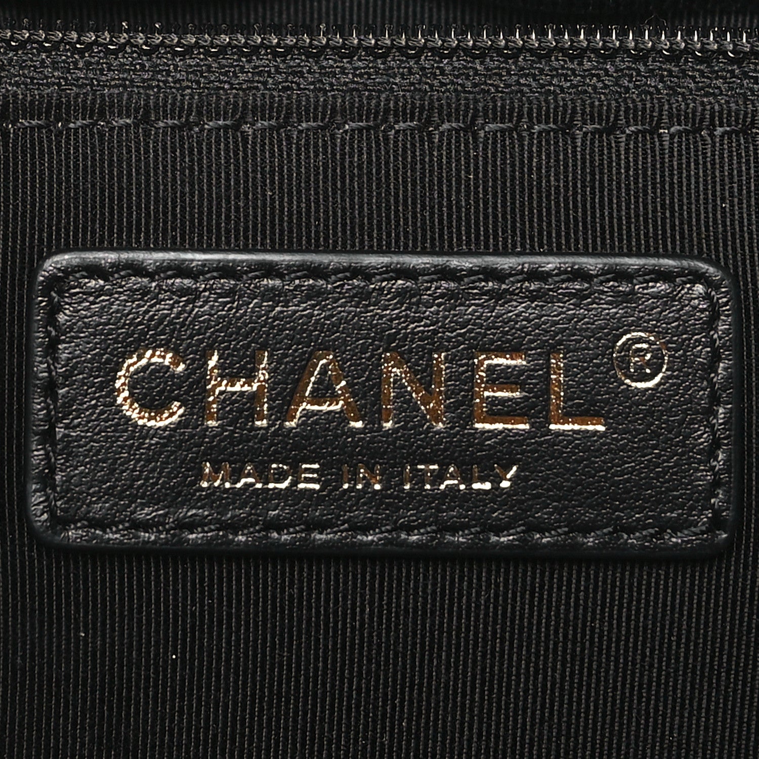 Chanel Calfskin Stitched Small Egyptian Amulet Drawstring Bag Black 6 of 10