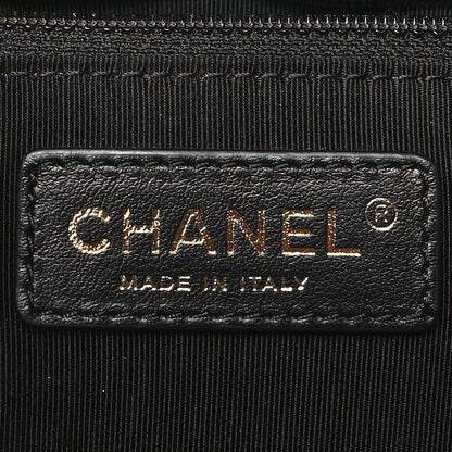 Chanel Calfskin Stitched Small Egyptian Amulet Drawstring Bag Black 6 of 10