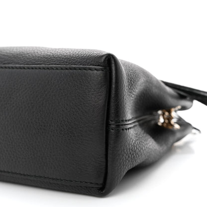 Gucci Pebbled Calfskin Small Soho Chain Shoulder Bag Black 10 of 13