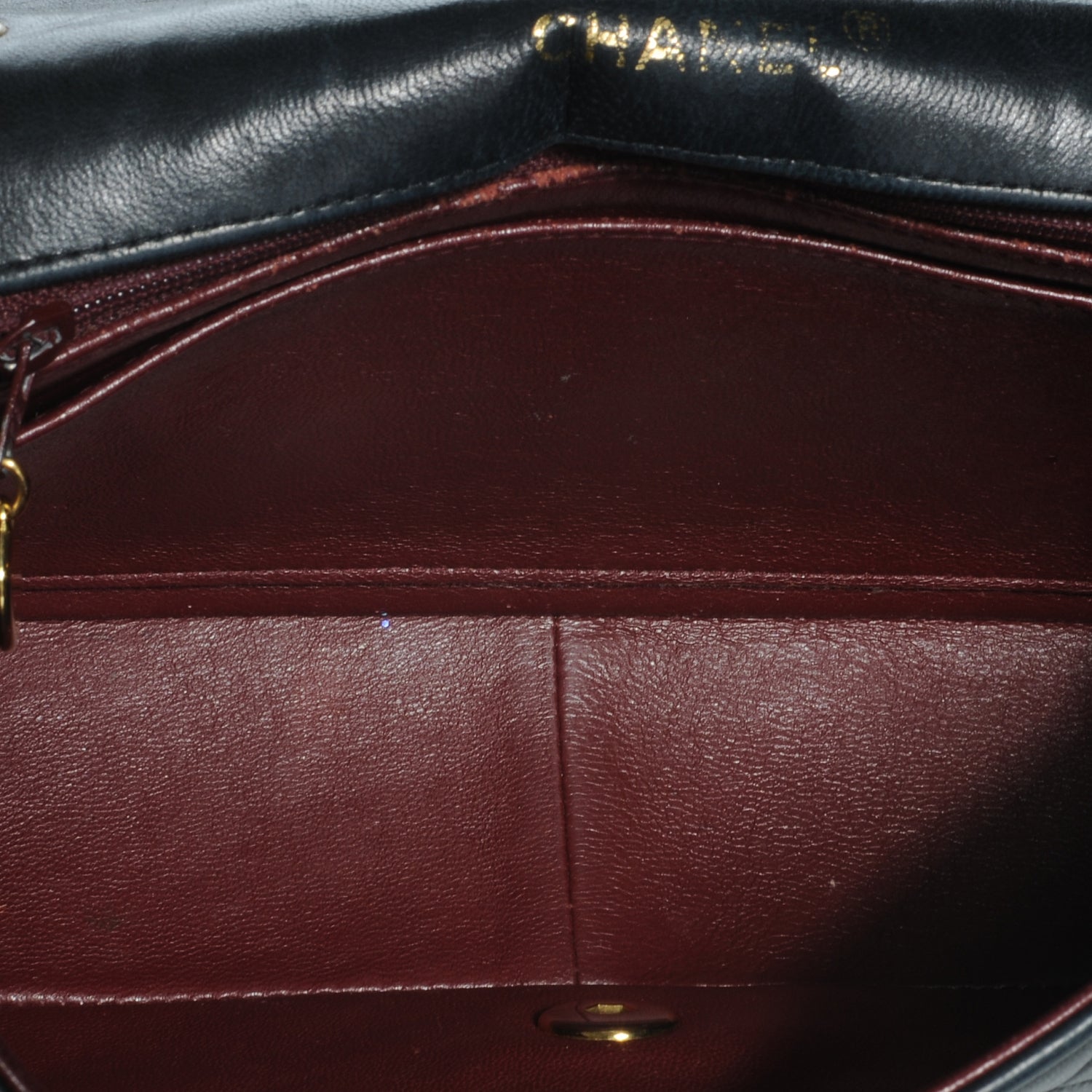 Chanel Lambskin Single Flap Navy 6 of 8