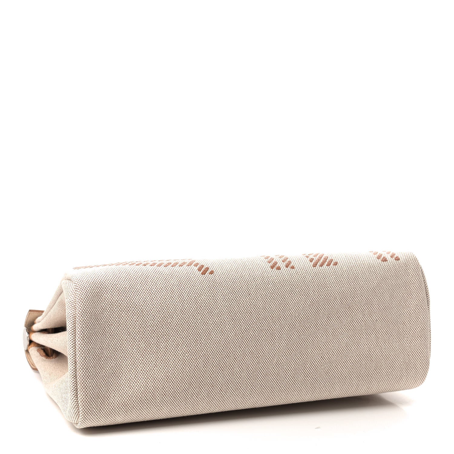Hermes Vache Hunter Toile H Brides de Gala Herbag Zip Retourne 31 PM Natural 4 of 10