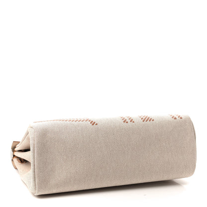 Hermes Vache Hunter Toile H Brides de Gala Herbag Zip Retourne 31 PM Natural 4 of 10