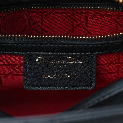 Christian Dior Lambskin Cannage Medium Lady Dior Black 6 of 9