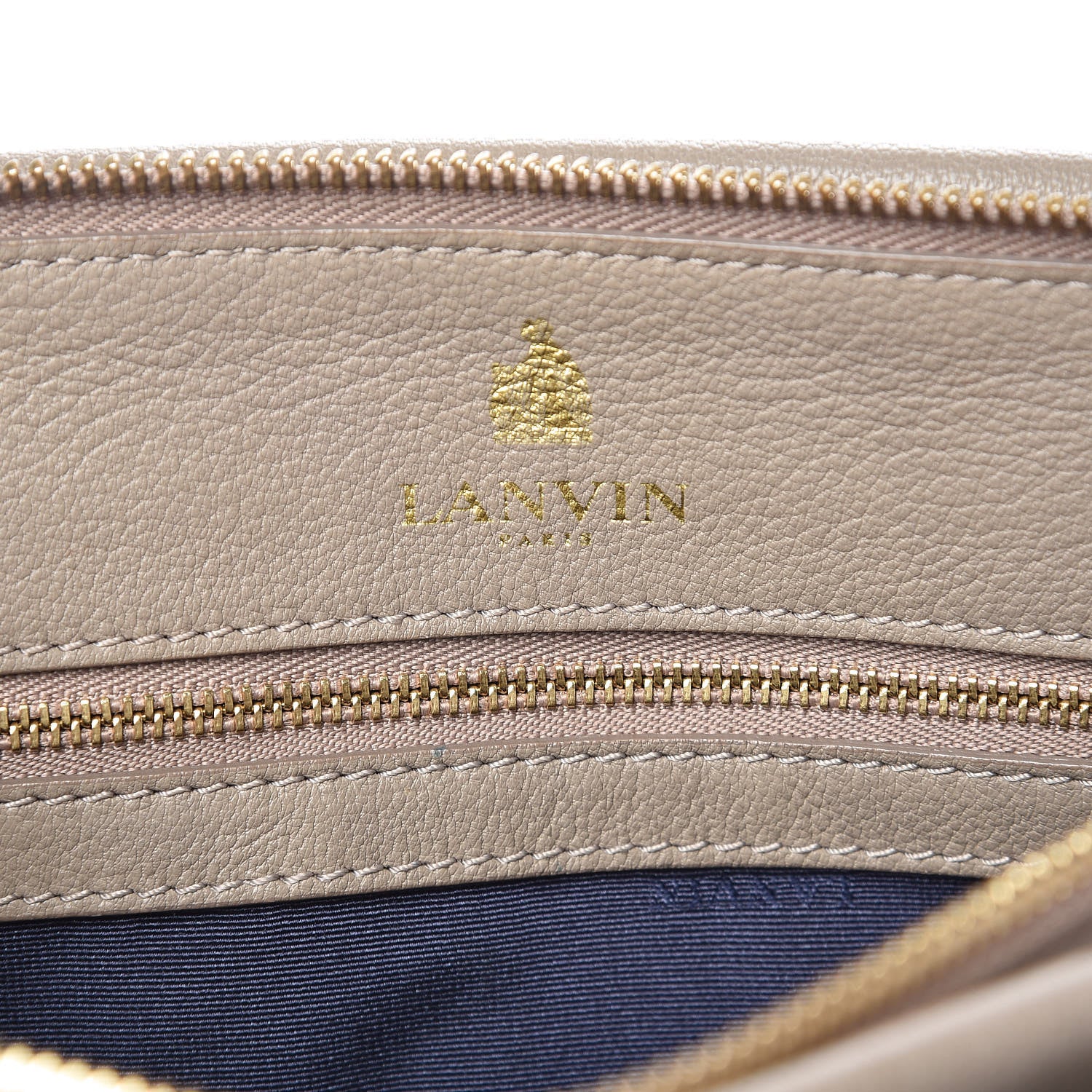 Lanvin Goatskin Trilogy Bowling Bag Mastic 6 of 10