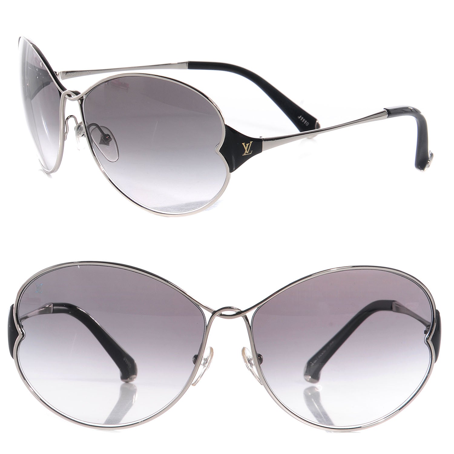 Louis Vuitton Daisy Sunglasses Z0261U Silver 1 of 6