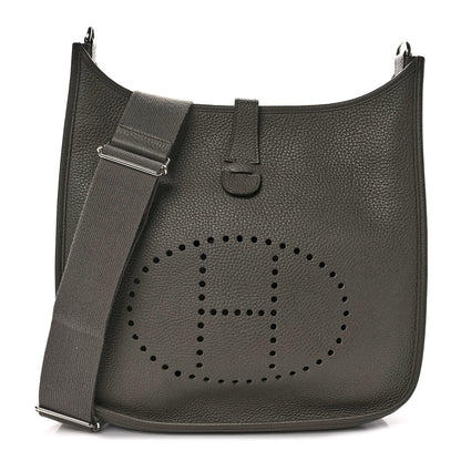 Hermes Taurillon Clemence Evelyne III GM Vert Olive 1 of 8