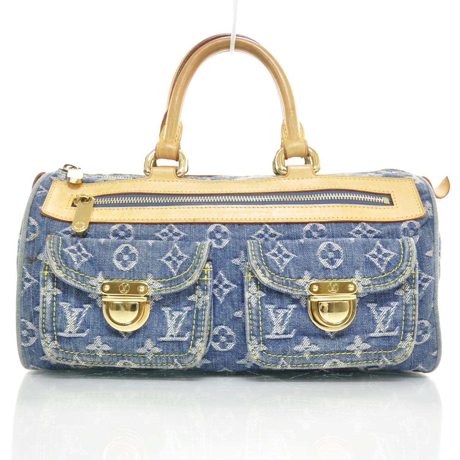 Louis Vuitton Monogram Denim Neo Speedy Blue 1 of 9
