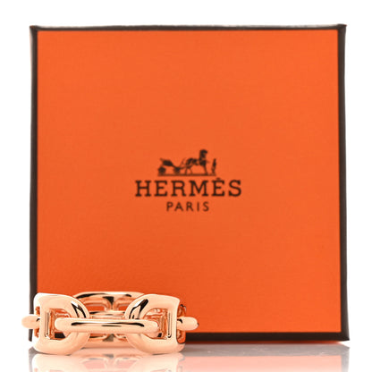 Hermes Plated Brass Regate Scarf Ring Plaque Or Rose Plaque Or Rose 6 of 6