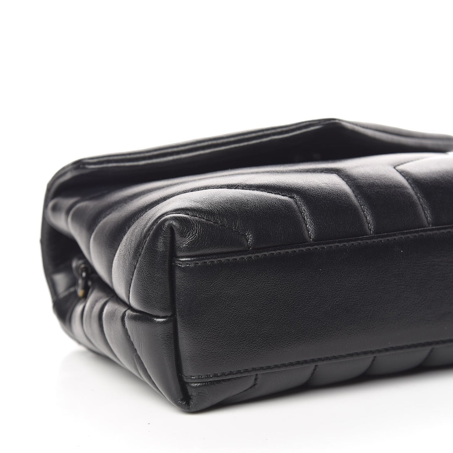 Calfskin Y Quilted Monogram Toy Loulou Crossbody Bag Black