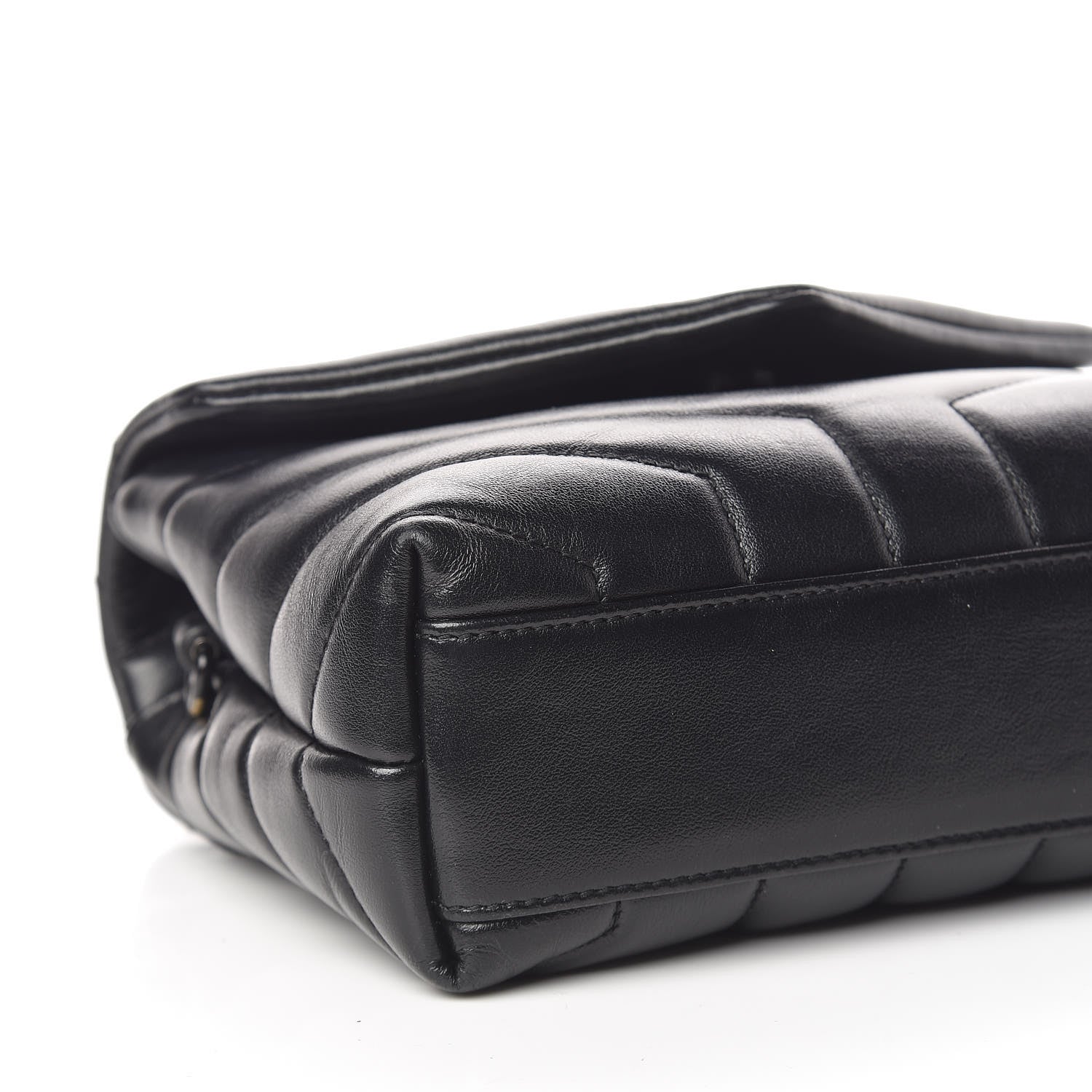 Saint Laurent Calfskin Y Quilted Monogram Toy Loulou Crossbody Bag Black 8 of 11