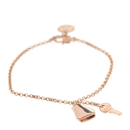 Hermes 18K Rose Gold PM Kelly Clochette Bracelet SH 1 of 6