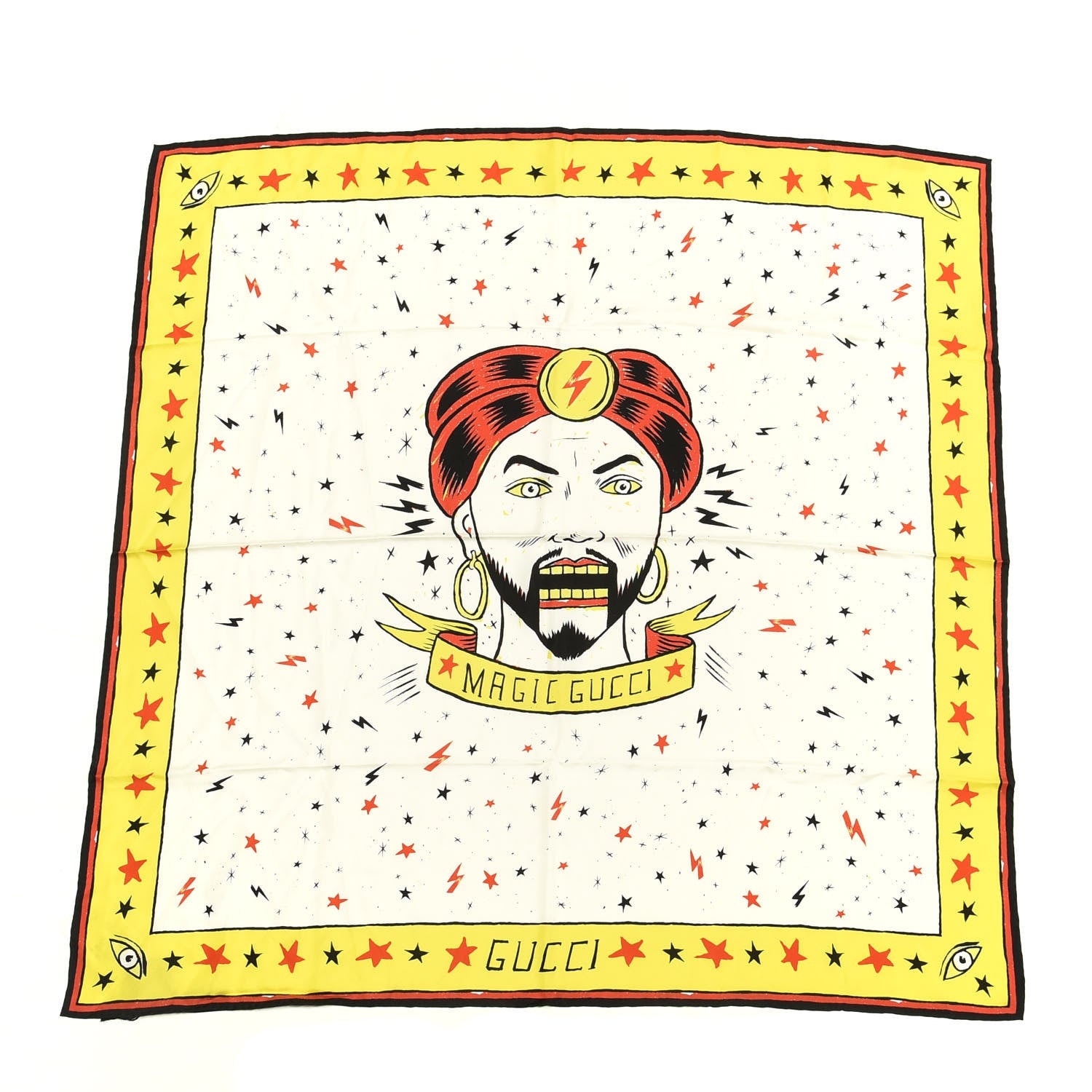 Gucci Silk Magician Print Square Scarf Multicolor 1 of 4