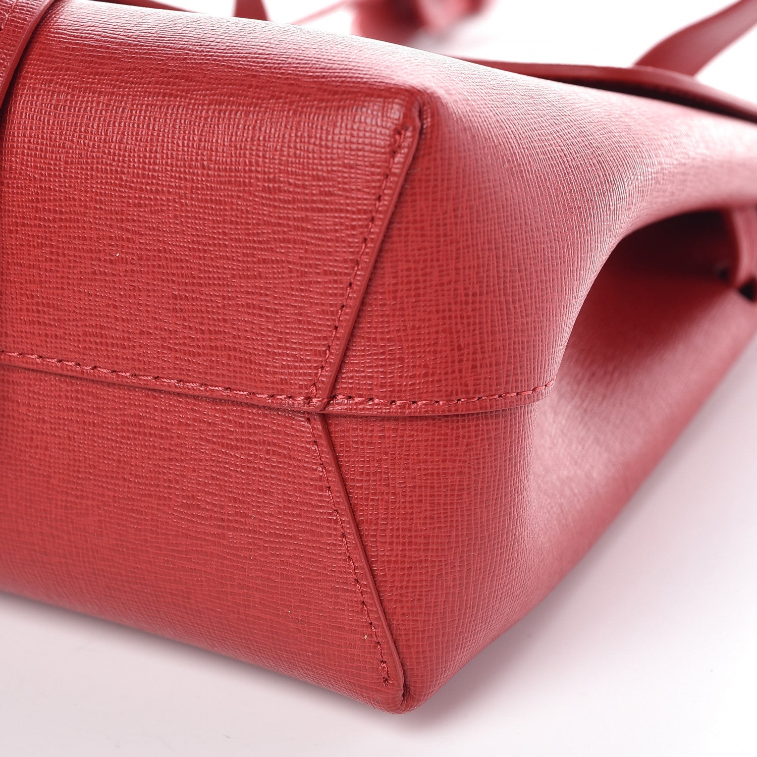 Mansur Gavriel Saffiano Mini Lady Bag Flamma 11 of 11