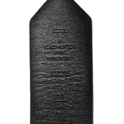 Louis Vuitton Monogram Calfskin 20mm LV Circle Reversible Belt 80 32 Black 3 of 9