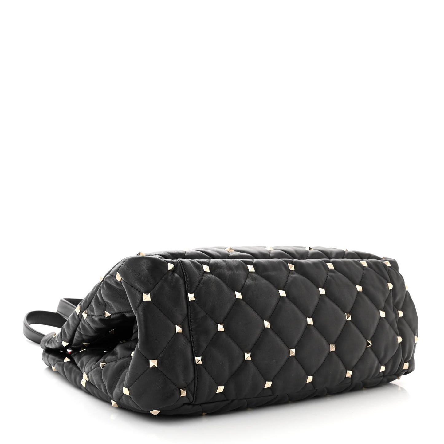 Nappa Quilted Boomstud Tote Black