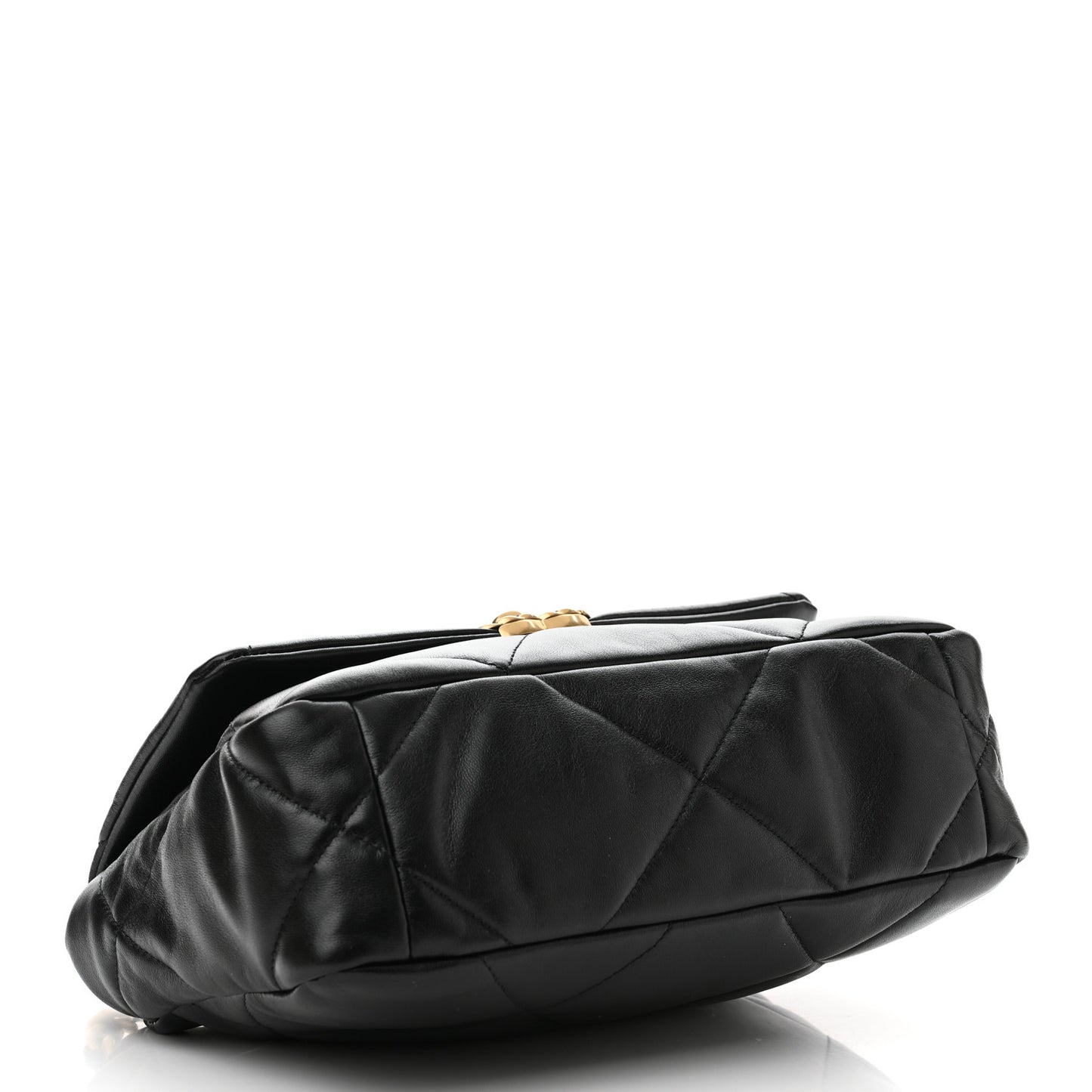 Lambskin Quilted Medium Chanel 19 Flap Black