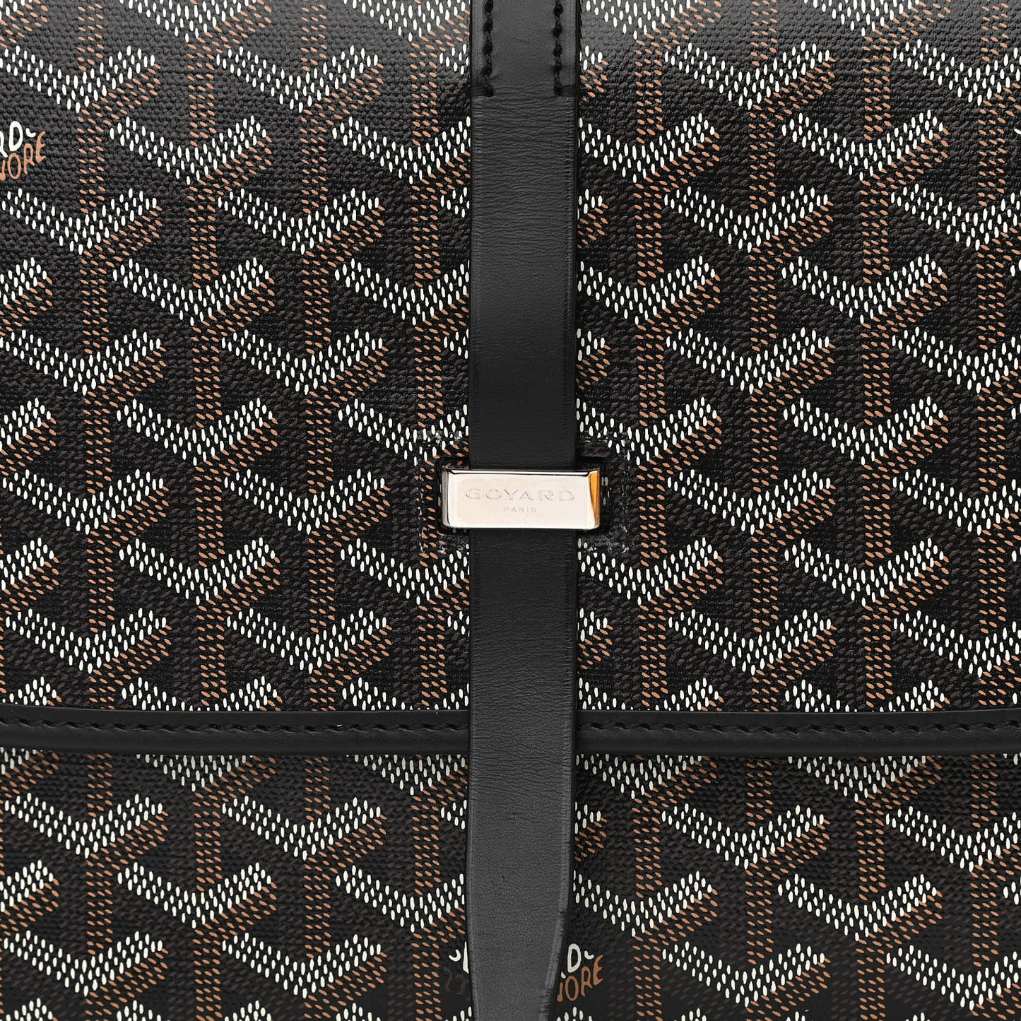 Goyardine Belvedere II MM Messenger Bag Black