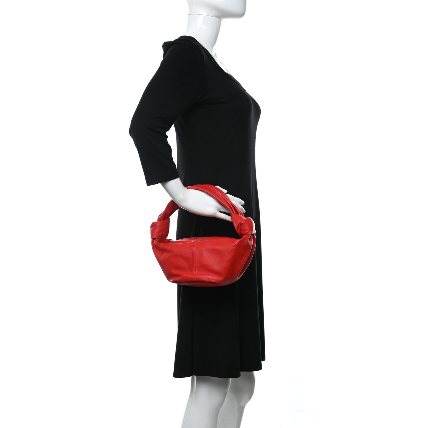 Calfskin Mini Double Knot Bag Red
