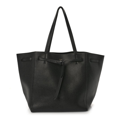 Celine Soft Grained Calfskin Small Belt Cabas Phantom Black 1 of 9