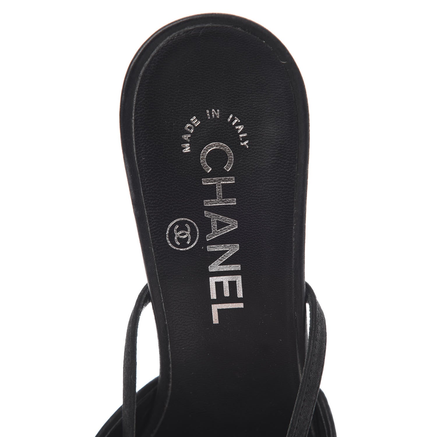 Chanel Suede Patent Calfskin Cap Toe Pearl Ankle Strap Pump 38 Black 7 of 11