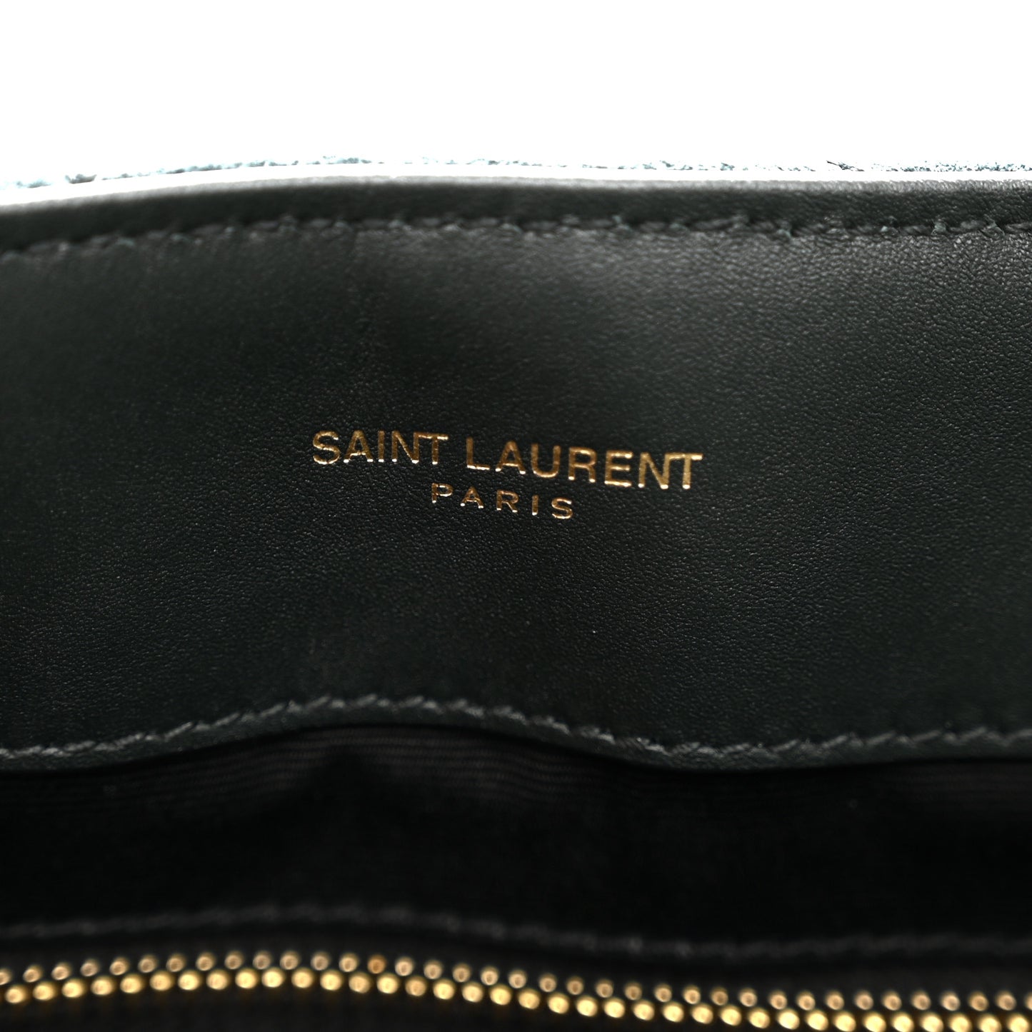 Suede Y Quilted Monogram Medium Loulou Chain Satchel