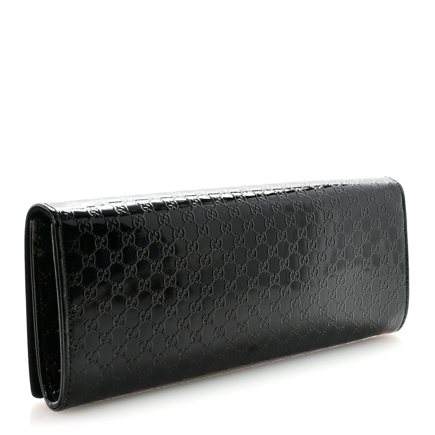 Gucci Patent Microguccissima Small Broadway Clutch Black 3 of 7