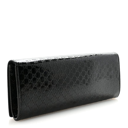 Gucci Patent Microguccissima Small Broadway Clutch Black 3 of 7