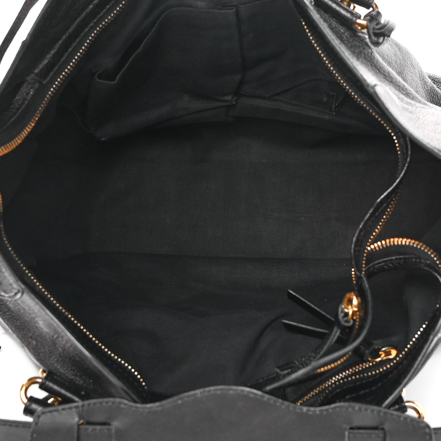 Balenciaga Chevre Gold Metallic Edge Hardware City Black 5 of 21