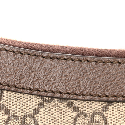 Gucci GG Supreme Monogram Textured Dollar Calfskin Web Small Ophidia GG Handbag Beige Ebony New Acero 11 of 14